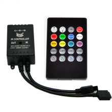 LED Music IR Controller 12V 6A 20 teclas de control remoto IR para 3528 5050 RGB LED Strip Lights Mini controlador